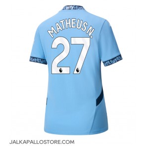 Manchester City Matheus Nunes #27 Kotipaita Naisten 2024-25 Lyhythihainen